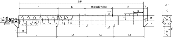 無軸螺旋輸送機(jī)硫化銨輸送機(jī)